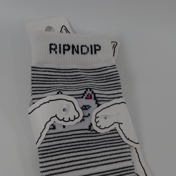 ❌SOLD❌ RipNDip White Striped Socks - NWT - Picture 4 of 4